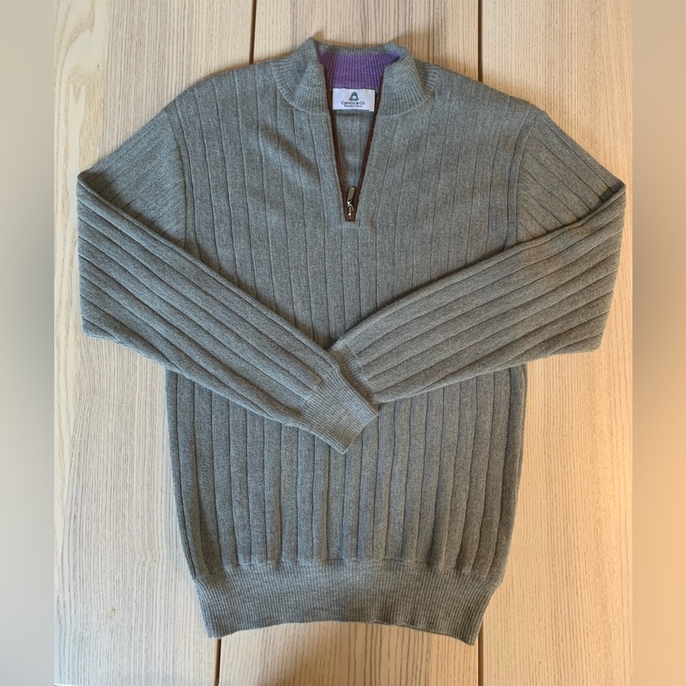 Carroll & Co, Beverly Hills Grey Mens Sweater